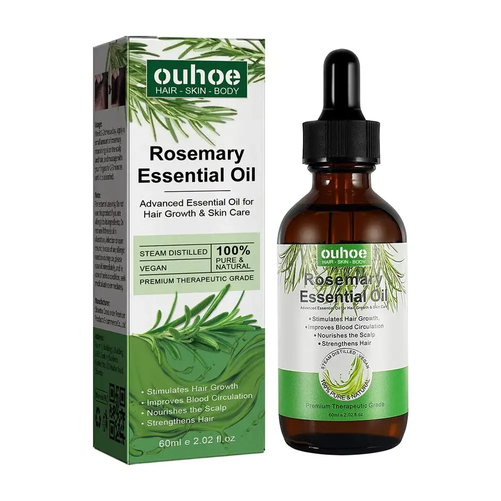 Rosemary Hair Care Essential Oil Nourishes Hair Roots Repairing Dense Solid 30/50/60ml Improvement Bifurcation hair treatment oil