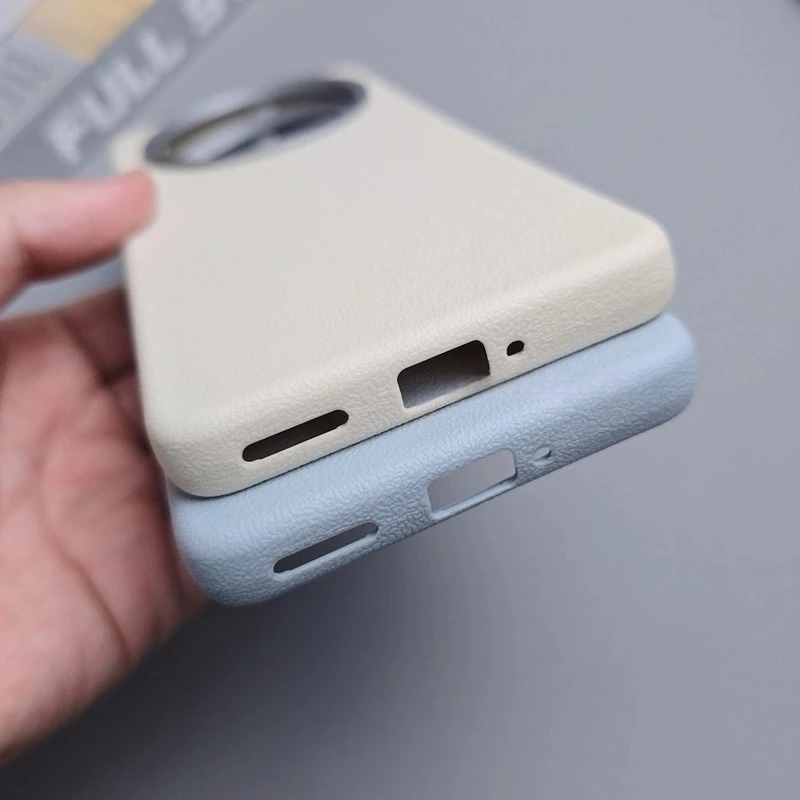 Luxury PU Silicone Shockproof Phone Back Cover - Fashionable and Protective Case