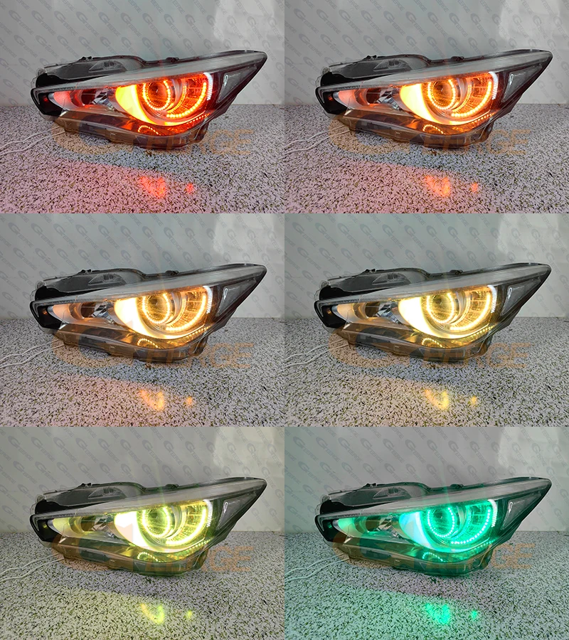 インフィニティストーンのLED For Infiniti Q50 V37 Q70 Q70L Y51 Multi Color RGB LED Angel