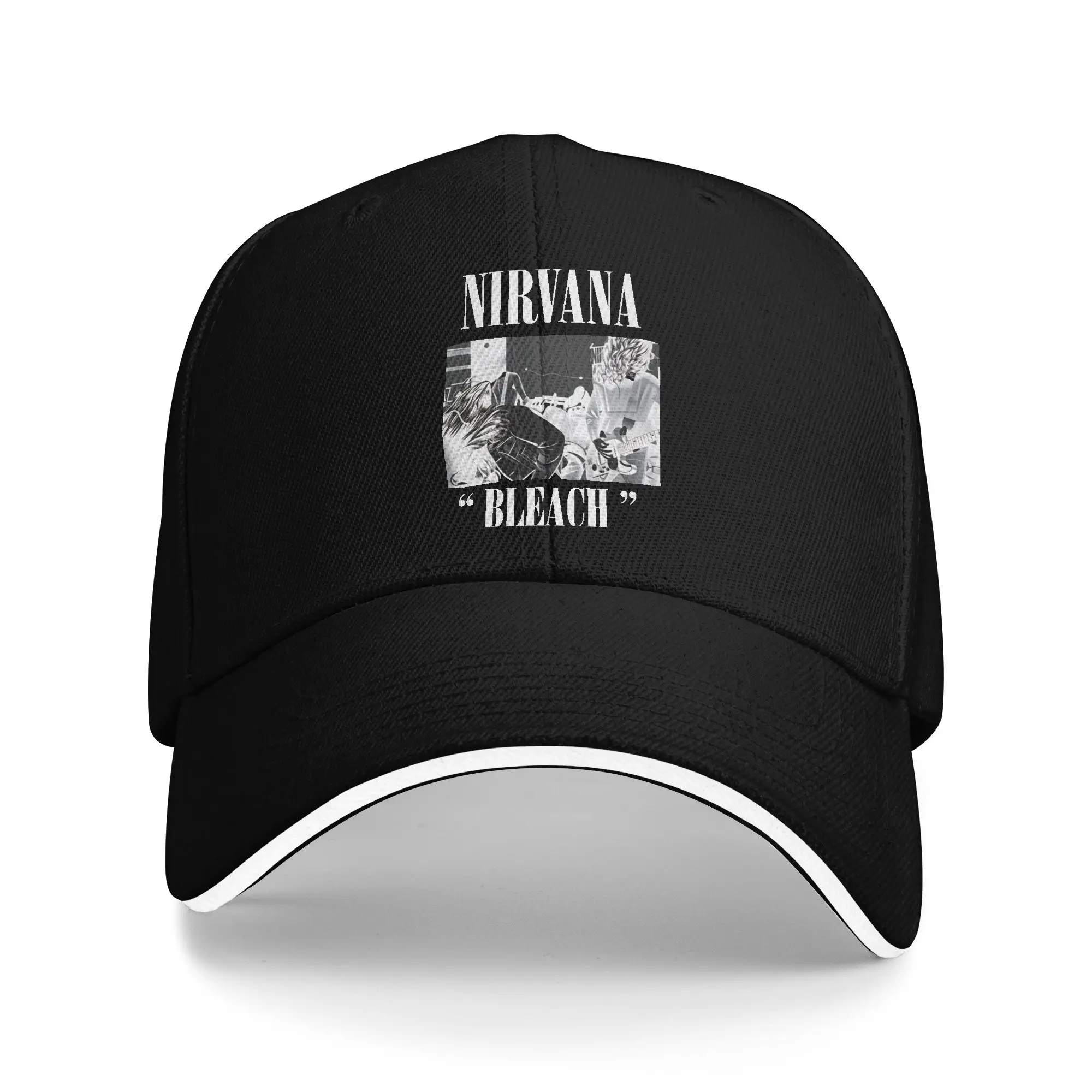 Summer Nirvana Angel Band Baseballkappe Kpop Rock Casual Print Sun Trucker Hat Herren Sonnenschutz-Snapback-Kappe für Erwachsene