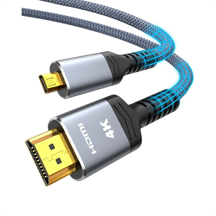 10 Foot 4K Micro HDMI to HDMI Cable