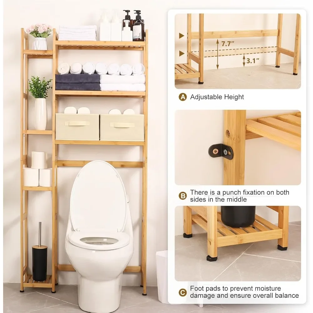 Description Picture 5 of itemShelf for Bathroom Decorations and Accessories Laundry Restroom Over The Toilet Storage