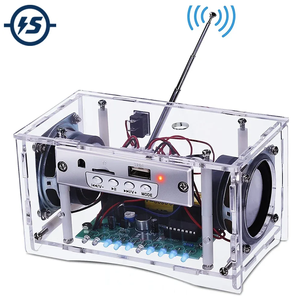 Kit électronique DIY – Mini Ampli Radio FM 87.5-108 MHz Avec Bluetooth Et Haut-parleur