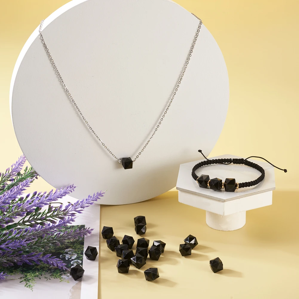 500g 10mm Transparent Acrylic Beads Faceted Cube Spacer Beads for Fashion Jewelry Making DIY Necklace Earring Decor about 670pcs