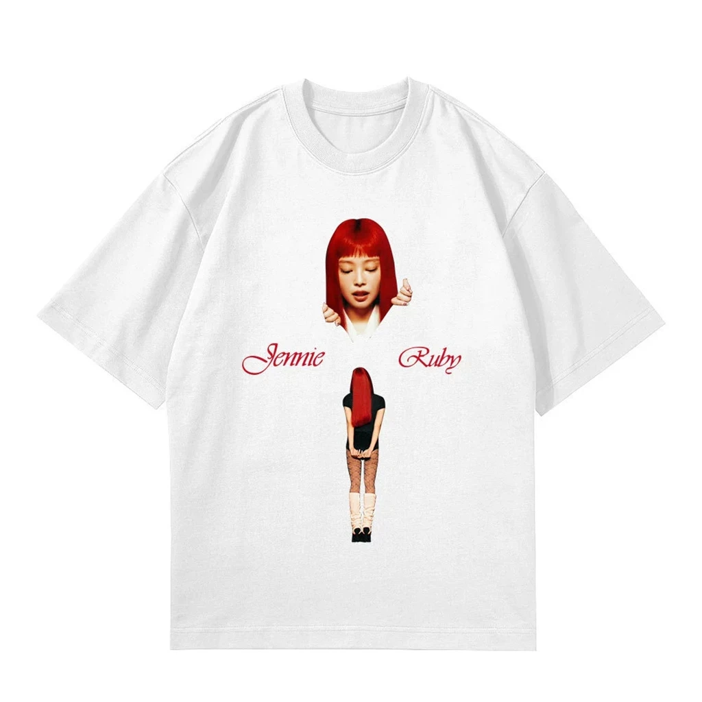Jennie T shirt KPOP Ruby XLサイズ Jennie Blackpink Ruby Album Cover Unisex T-Shirt Hoodie