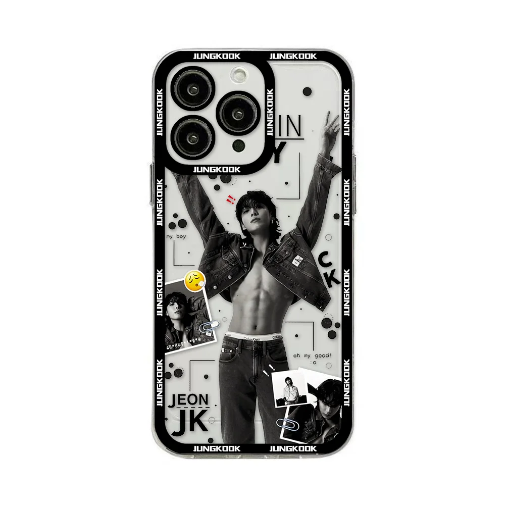 thumbnail image 1 of Funda de teléfono transparente e-euphoria para iPhone 16, 15, 14, 13, 12, 11, Mini Pro Max, X, XR, XSMax, 7, 8 Plus, SE20, 1 of 5