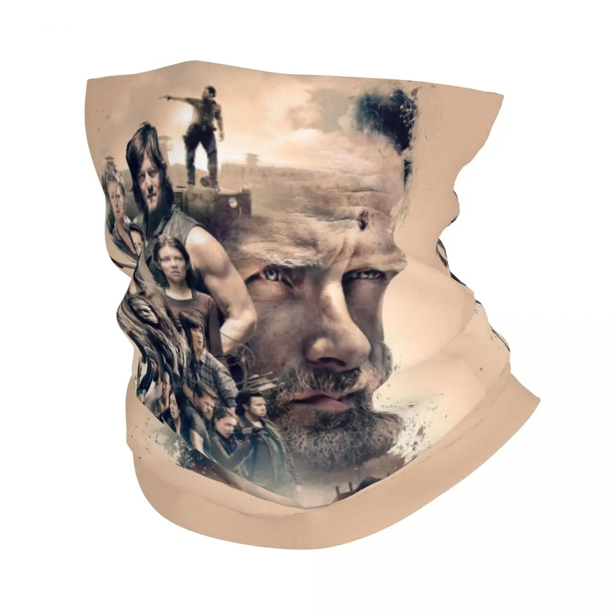 

Зимняя повязка на голову Ходячие мертвецы, обогреватель шеи для женщин и мужчин, лыжный шарф-труба для бега, ужас, зомби, ТВ-шоу, лицо, бандана, гетры