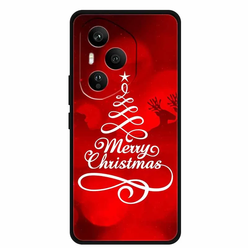 Festive Holiday Silicone Shockproof Phone Case - Soft Protective Back Cover