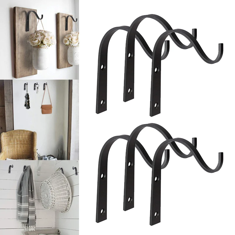 

Economical 10pcs Iron Hanger Wall Hooks for Hanging Lantern Planter Coat Rustic Home Decor