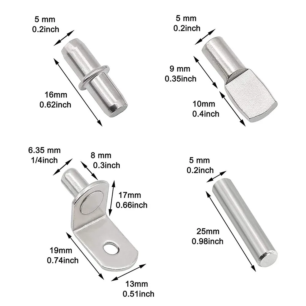 Multifuncional Wear-Resistant Wardrobe Plate, Cabinet Support Nails, Fixação Acessórios para Quarto