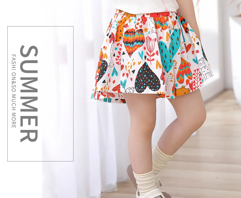Kids Girls Skirt Shorts Summer Cotton Breathable Kids Skirt Pants Casual Baby Bloomers Children Short Pants Baby Stuff