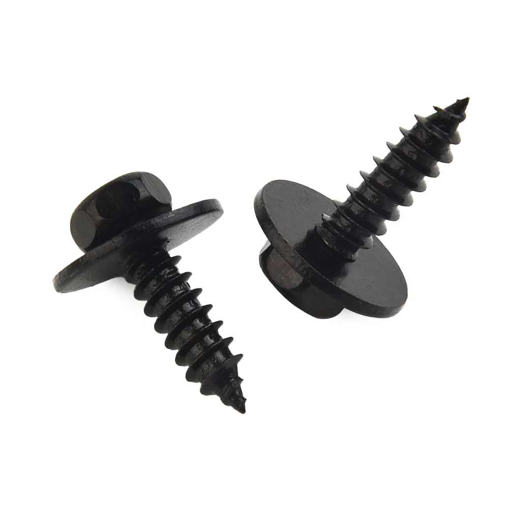 

Self-Tapping Screws Car Hex Washer Head Interior Replacment Set Universal 20pcs/kit 4.8x19mm Accessories Durable