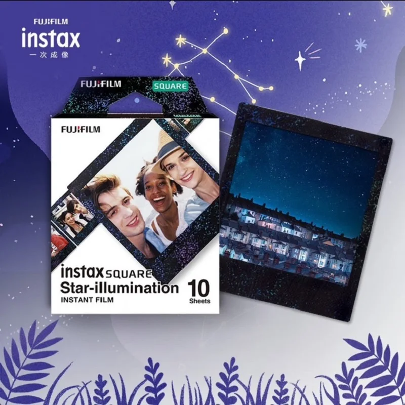 Fujifilm Square Photo Paper Instax Star-illumination/MONO/Rinbow Frame Film For SQ10 SQ1 SQ20 Share SP-3 Instant Film Camera