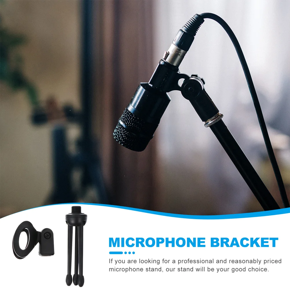 2 Pcs Tripod Mic Audio Accessory Wireless Microphone Plastic Universal Stand microphone stand