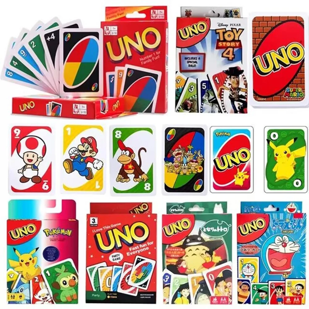 

Mattel Games Family Funny Entertainment Board Game Fun Playing Cards Kids Toys Gift Box UNO Card Game Children birthday gifts