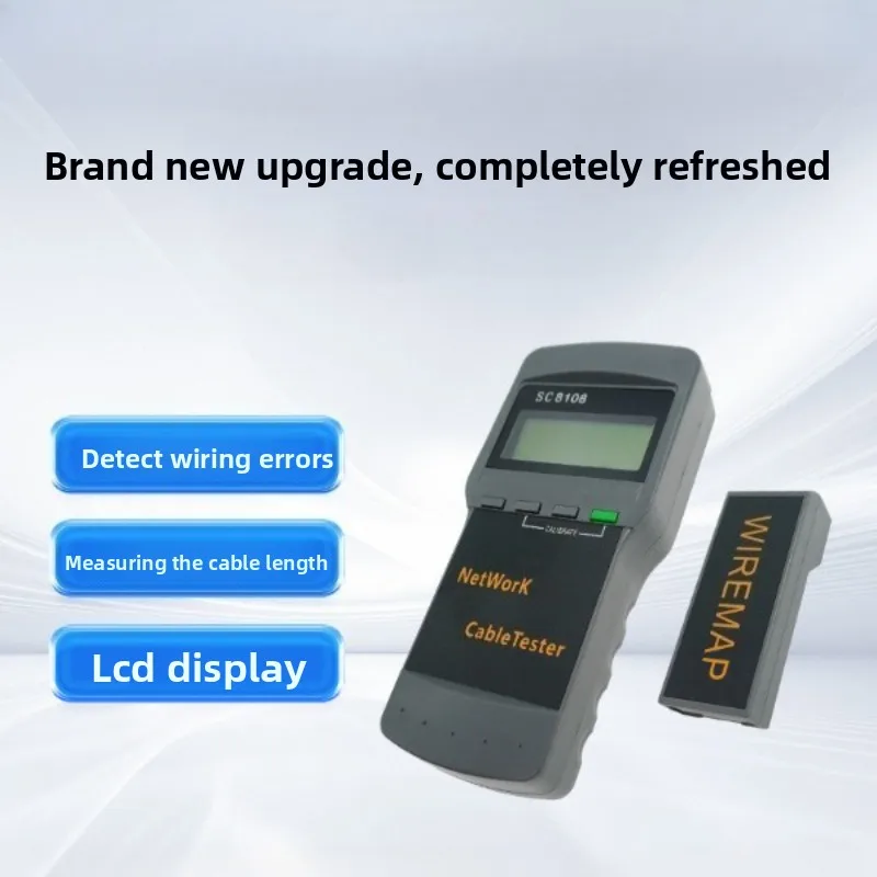 SC8108 휴대용 LCD 네트워크 테스터 미터 및 LCD 디스플레이가 있는 L..