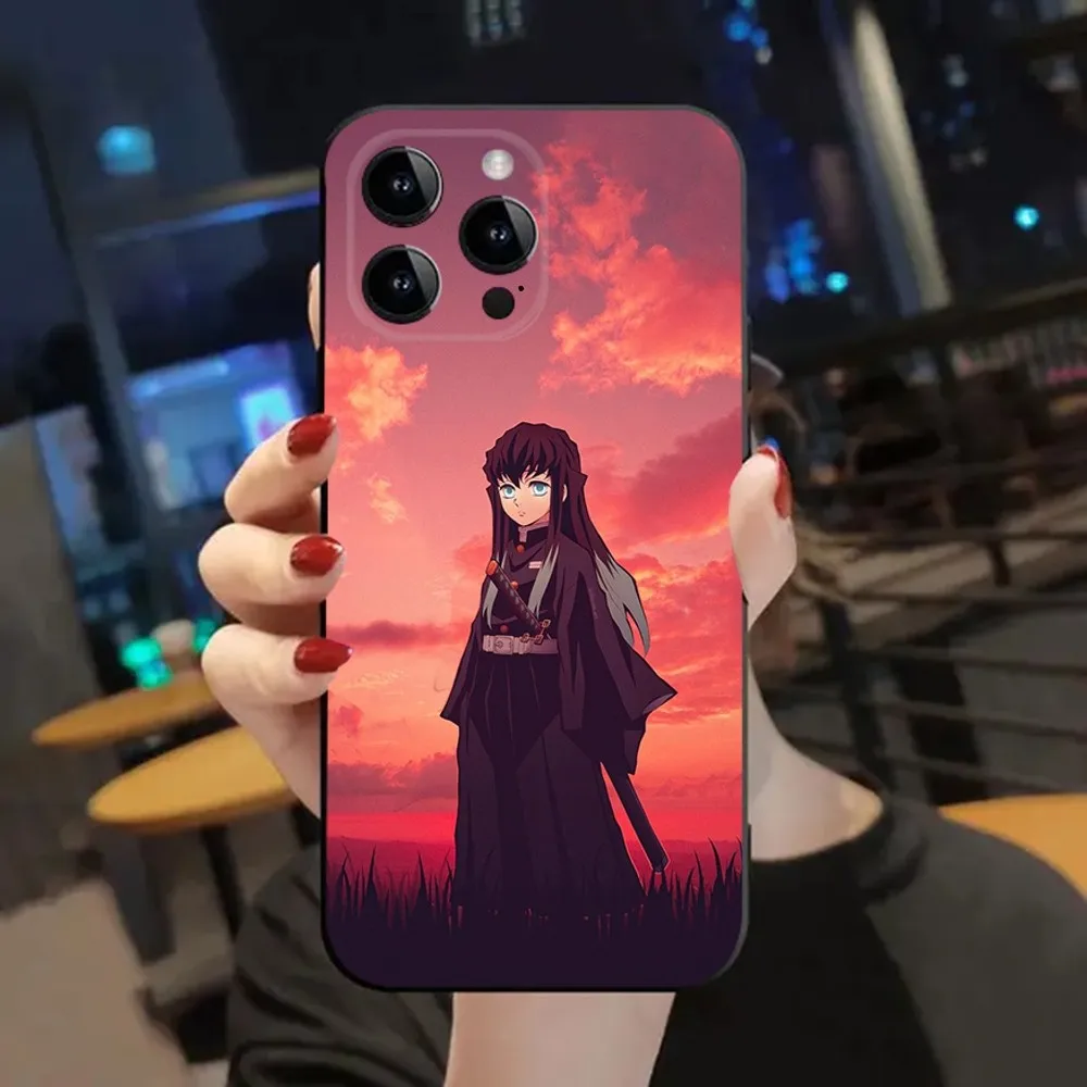 M-muichiro tokito demon slayer capa de telefone para apple iphone