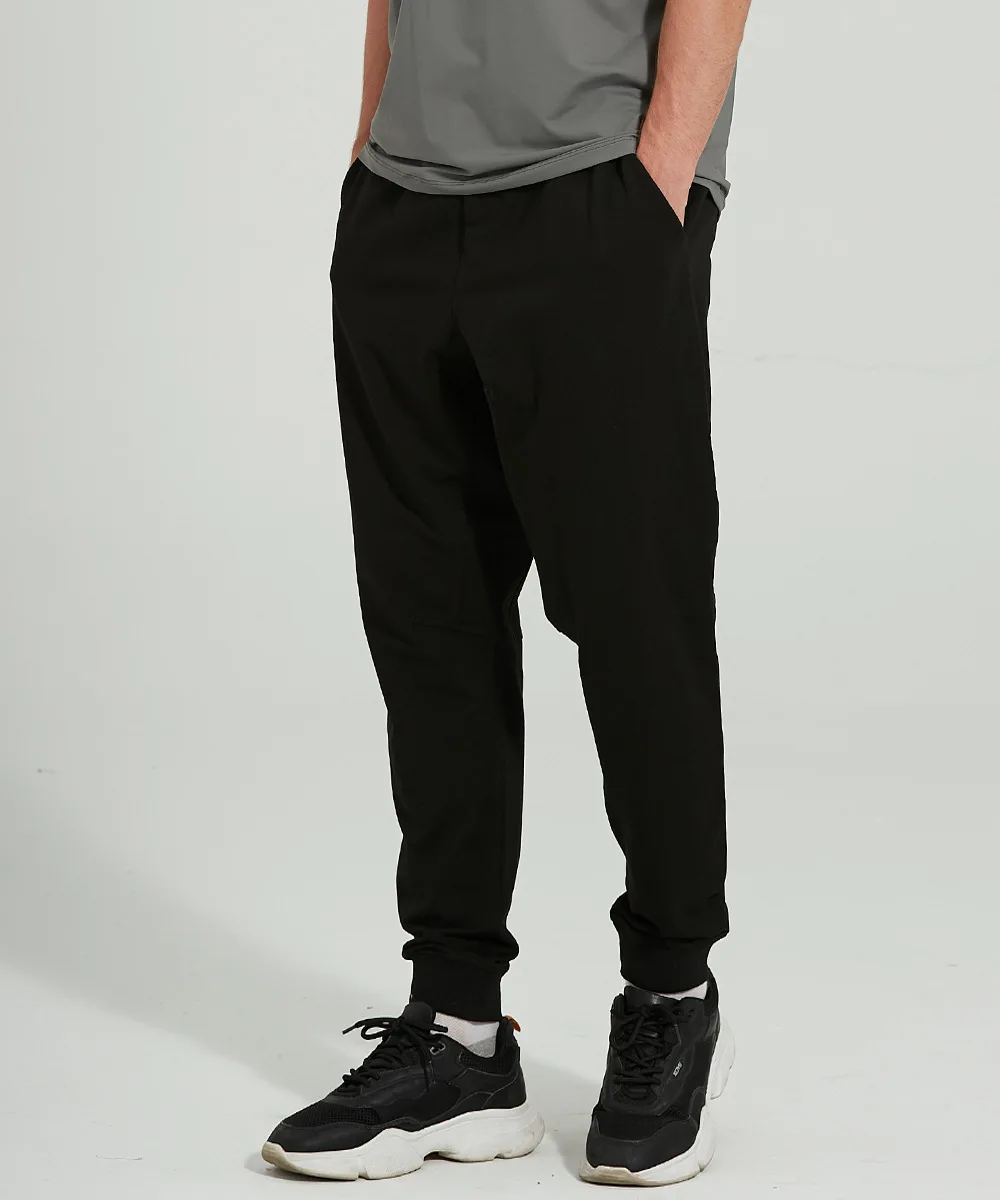 Men's Pants City Sweat Sports Trousers Straight Elastic Waist String Loose Beam Foot Outdoor Running