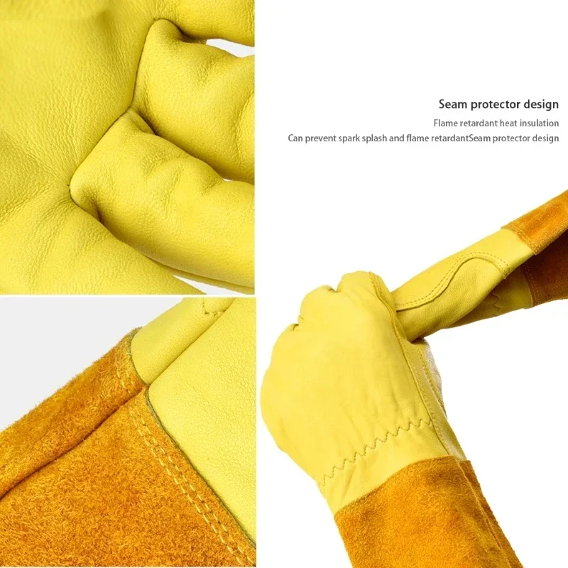 Glove Safety Professional Rose Pruning Thorn Resistant Gardening Gloves with Long Forearm Protection for Men and Women 4