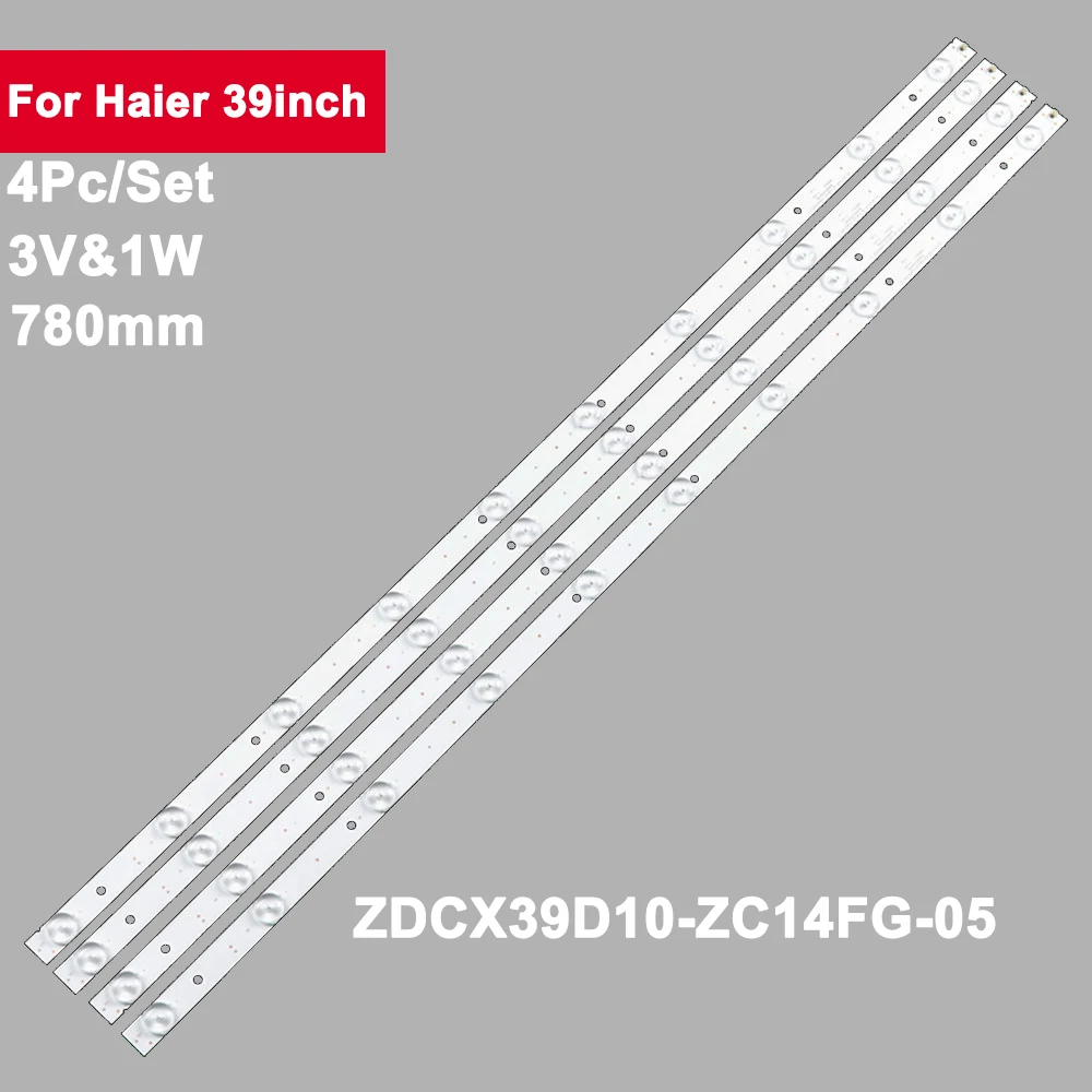 

780mm 4Pcs LED TV Backlight Strip For 39" HL-00390A28-1001-01 A0 ZDCX39D10-ZC14FG-05 SNO39LD012 SN039LED071 CX390M07 CX390DLED