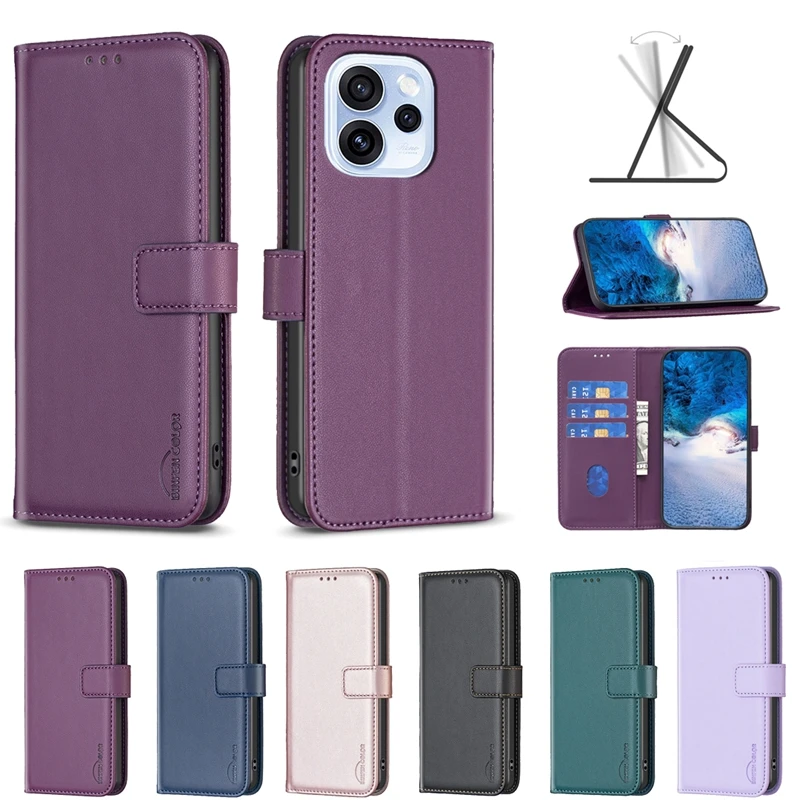 Leather Flip Wallet Stand Phone Case - Premium Cover