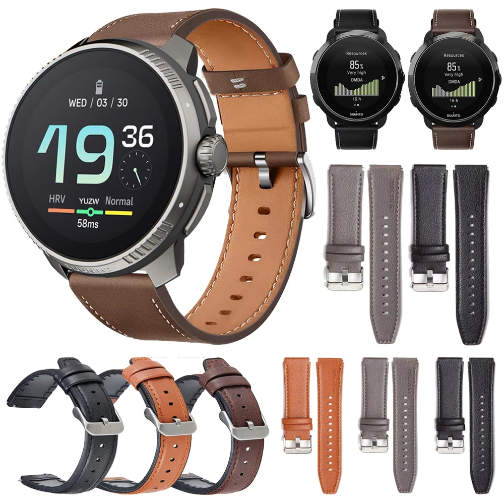 

Ремешок кожаный и силиконовый для смарт-часов SUUNTO RACE / VERTICAL/ 9 Peak DLC/5 PEAK