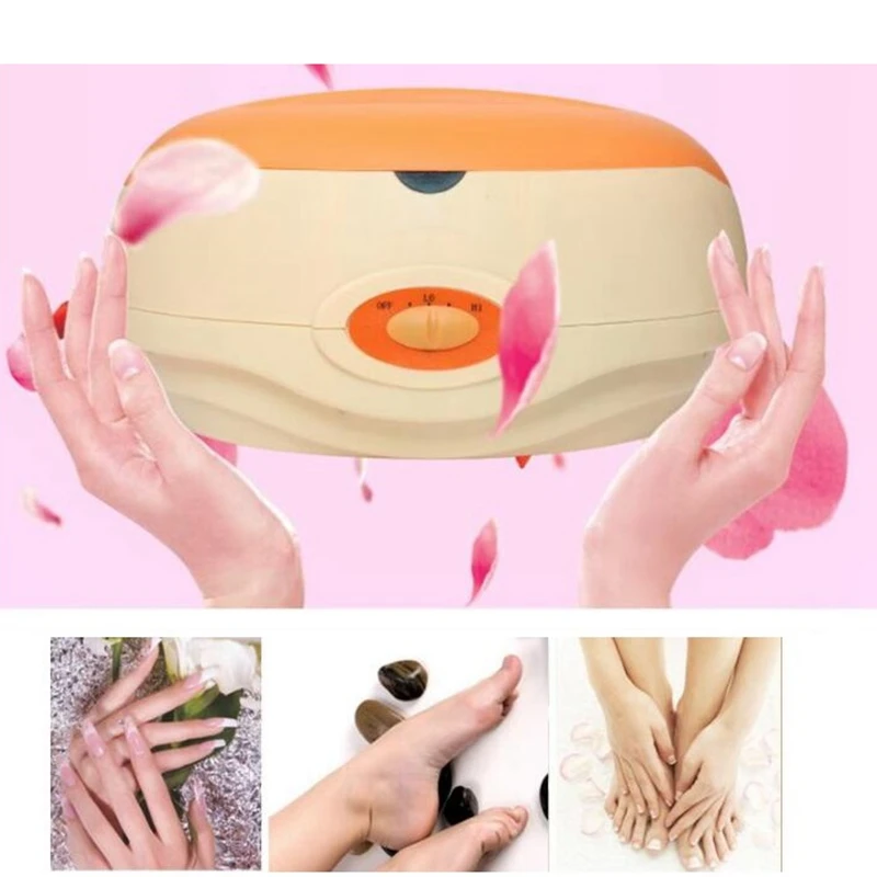 Wax Heater Epilator Hand Paraffin Therapy Bath Wax Heater Pot Warmer Beauty Salon Spa Equipment Keritherapy System Orange