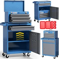 Professional 4-Drawer Rolling Tool Box with Wheels - Portable Tool Chest for Garage Mechanics, Tool Chest for Repair Shop 1