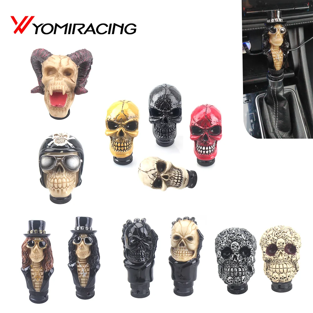 

Skull Shape Head Shift Knob Car Accessories Auto Parts Decoration Car Manual Gear Stick Shifter Lever Knob Gear Shift Knober