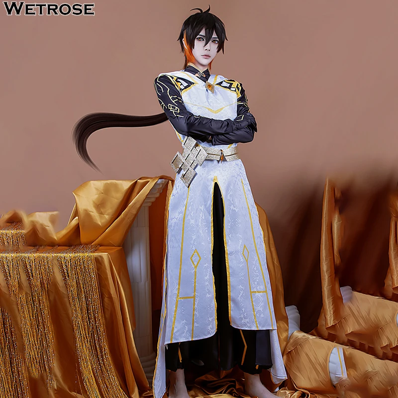 原神 モラクス 鍾離 コスプレ衣装 高級感フルセット 新品未開封 三分妄想 原神 コスプレ 鍾離 ショウリ 岩神モラクス 衣装
