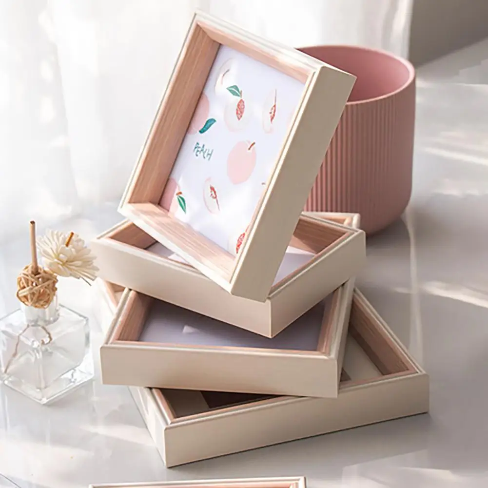 3D Photo Frame Glass Picture Frame Dried Flower Collection Display Frame  Desktop Ornament Room Decor Cadre 3d Framework