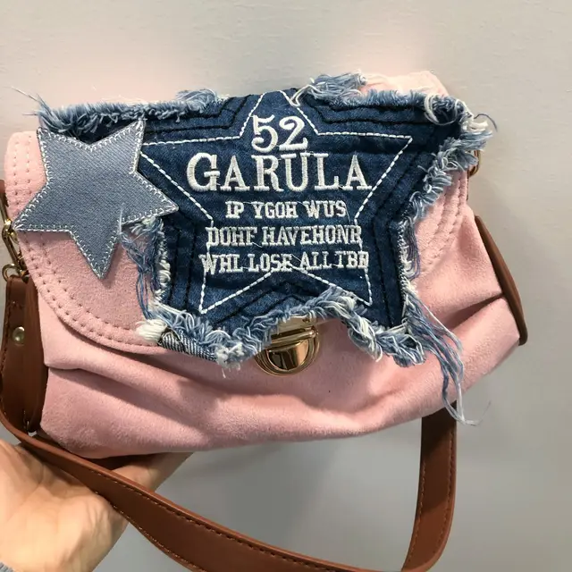 Star Shaped Denim Crossbody Bag Y2K - Kawaiienvy Denim Pink