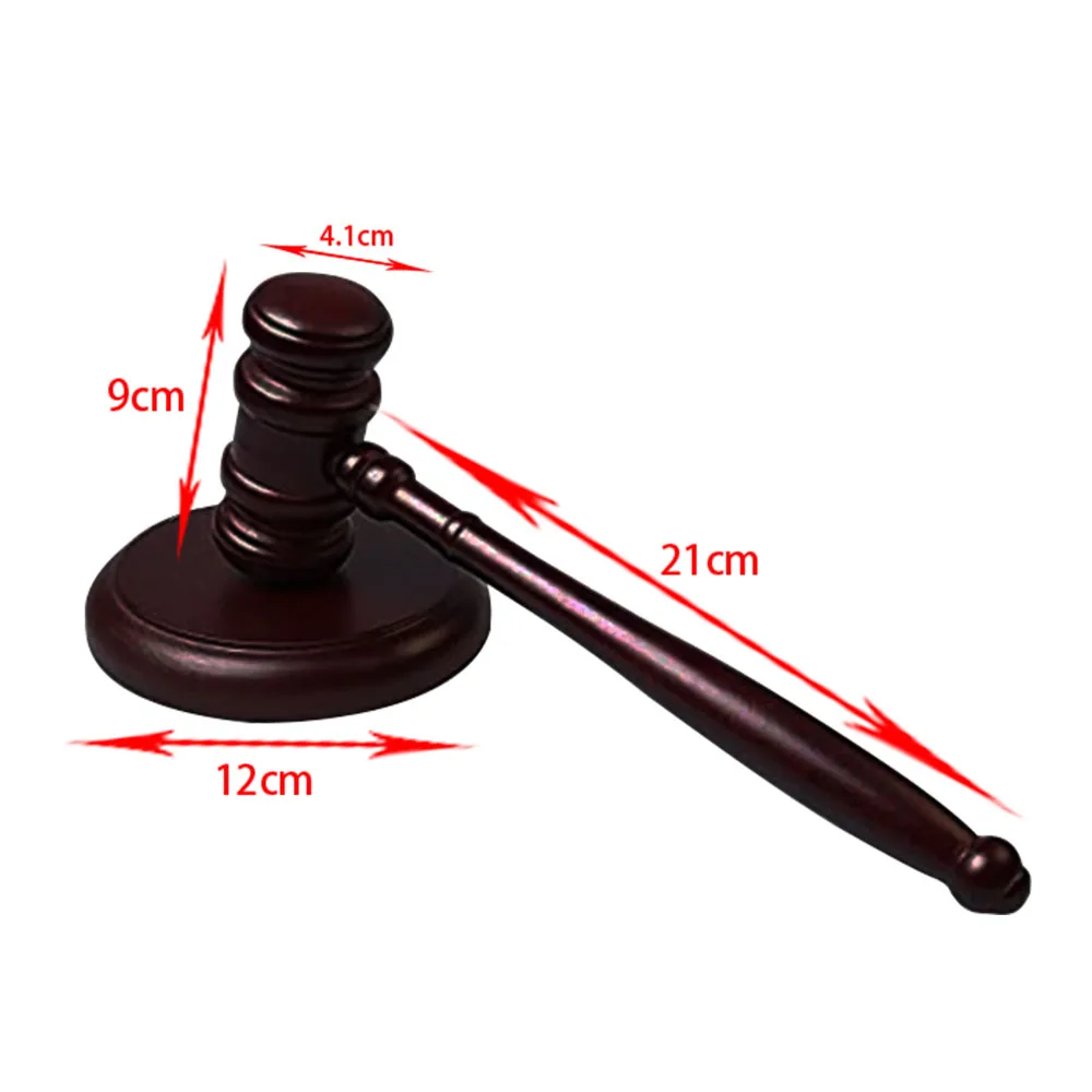 1 Pcs Attorney Decorative Hammer Judge Hammer Wooden Multitool Small Hammer Birthday Gift Christmas Toy Base 4