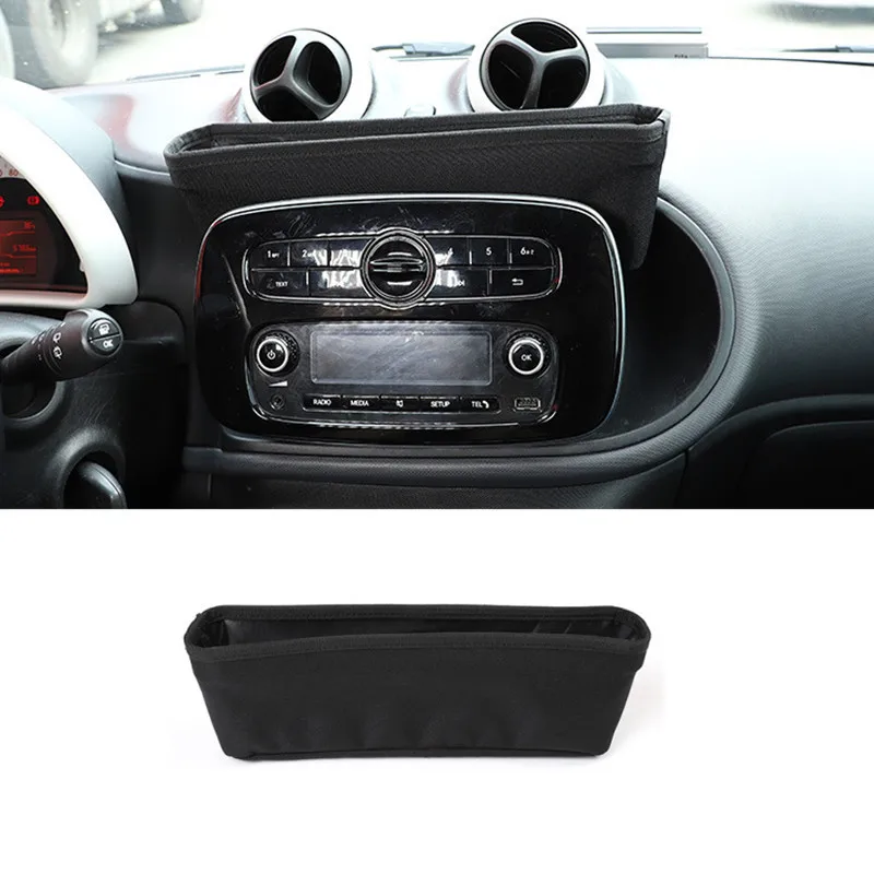 Car Center Console Storage Bag Fit For Mercedes Benz Smart 453 Fortwo 2016-2021 Auto Interior Accessories