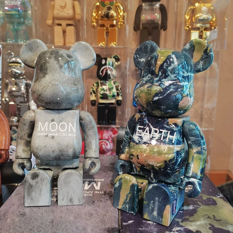 Bearbrick-400-Planet-Series-Moon-Mars-Earth-Map-Solar-System