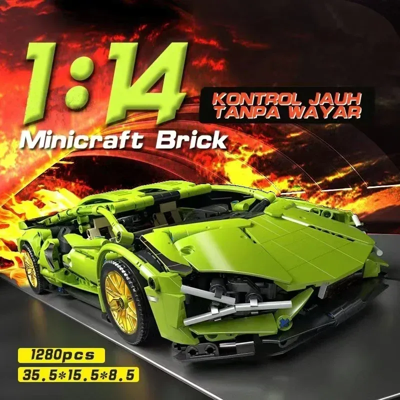 ToylinX Technical Building Blocks Racing Sport Car Speed Vehicle Model City Mechanical Super Toys Christmas Halloween Easter