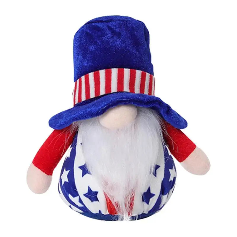 

Independence Day Gnome 4th Of July Gnomes Decorations Faceless Doll For Independence Day Handmade Gnomes Ornaments Dwarf