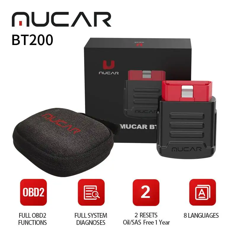 Tanio MUCAR BT200 Bluetooth motoryzacyjny skaner Obd2 dla
