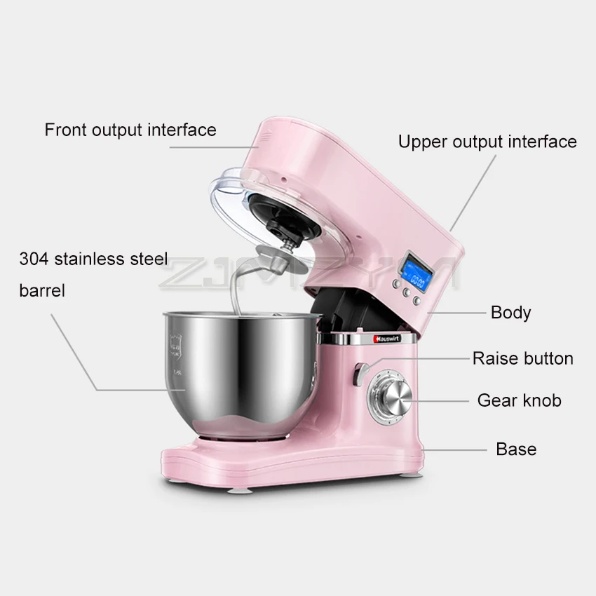 500w Pink White Electric Dough Mixer Professional Eggs Milk Beater Blender  Kitchen Stand Food Cake Mixer Kneading Machine - Food Mixers - AliExpress