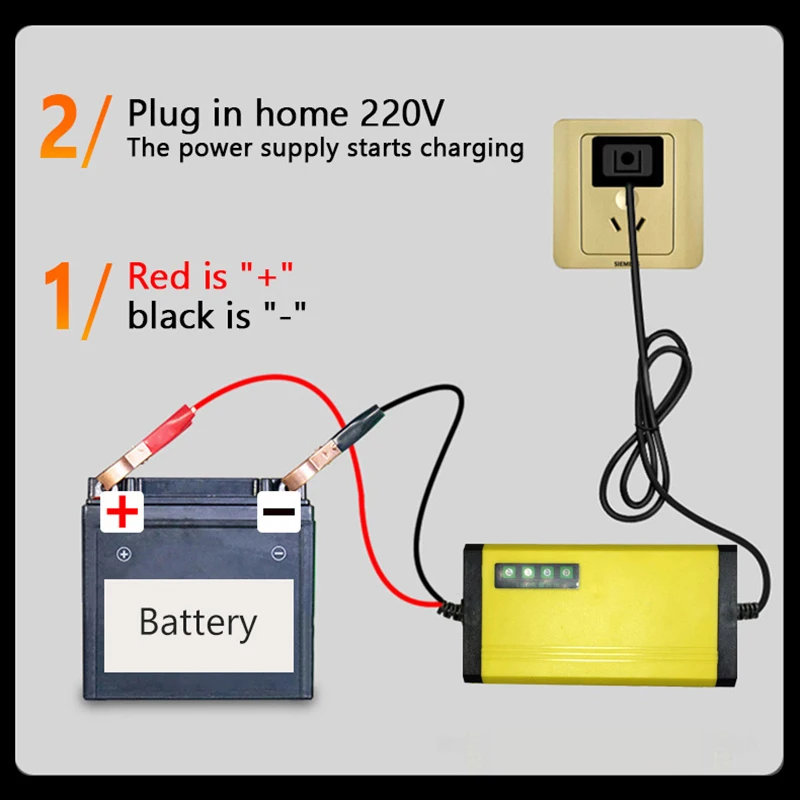 12V/12A 7 Stage Motorcycle Car Battery Charger LCD Display Lead-acid  Lithium Iron Battery Digital Chargeur Batterie Voiture - AliExpress