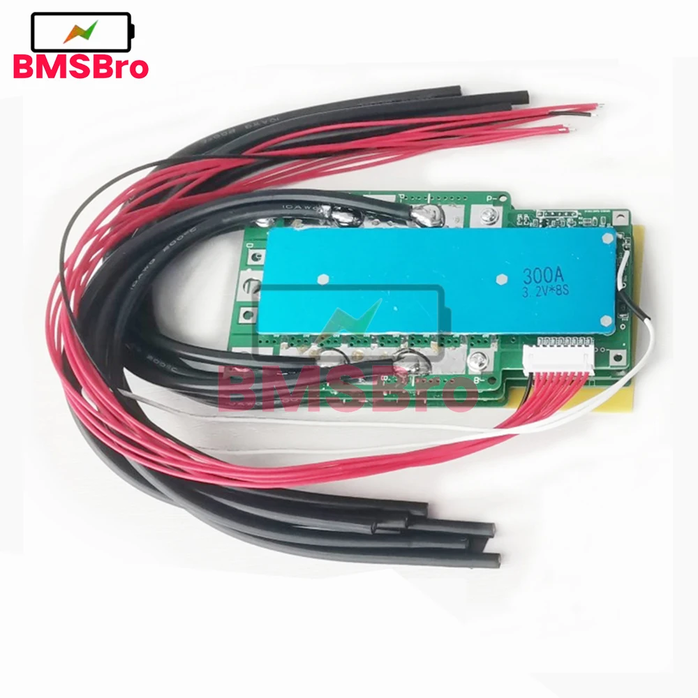 8S 24V 100A 200A 300A Lifepo4 배터리 셀 팩 BMS 보호 보드 과충전 방전 자동차 Ebike 용 균형 보호