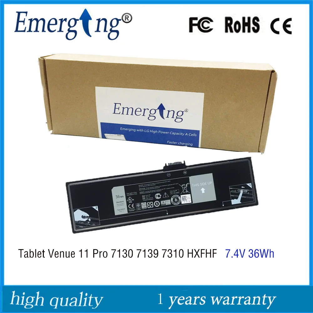 Batteria Per Laptop 7.4V 36Wh Hxfhf Per Dell Tablet Venue 11 Pro 7130 7139 7310