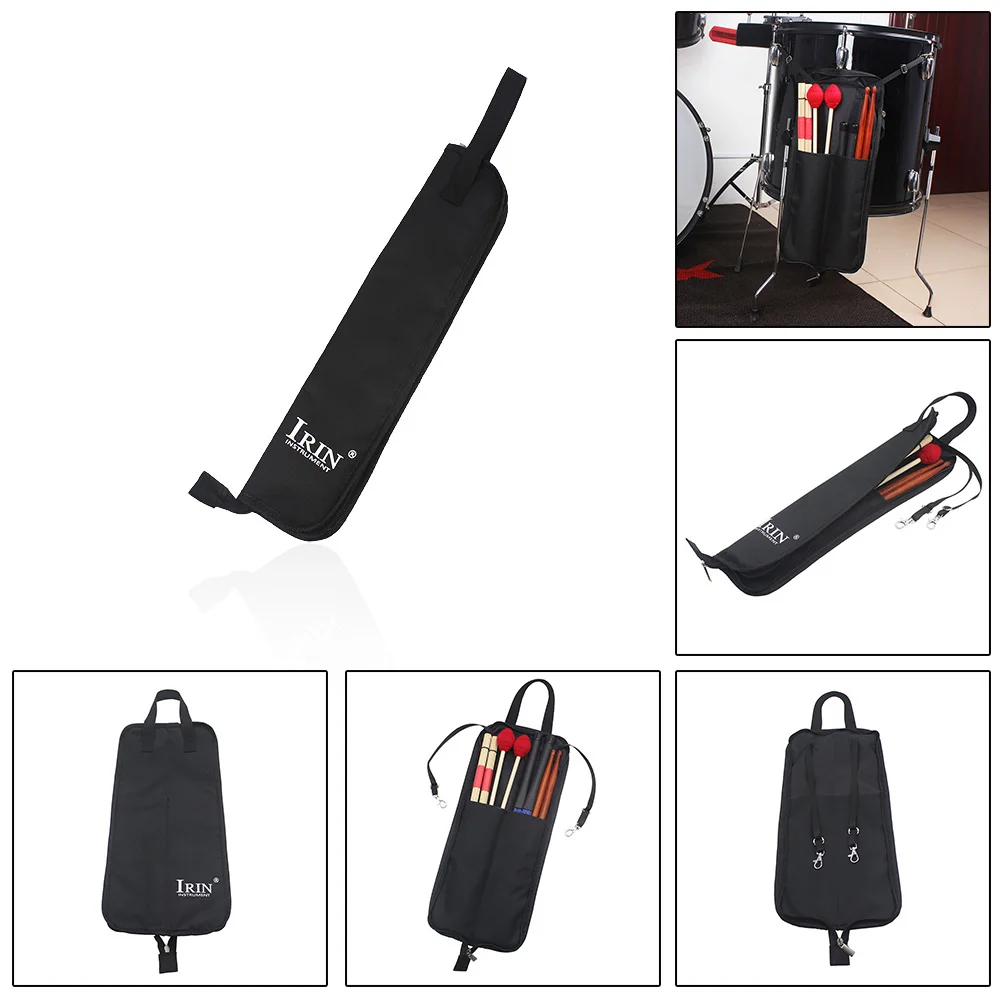 Drumstick Bag Water-resistant Portable Storage 600D Carrying Strap Drum Percussion Accessories