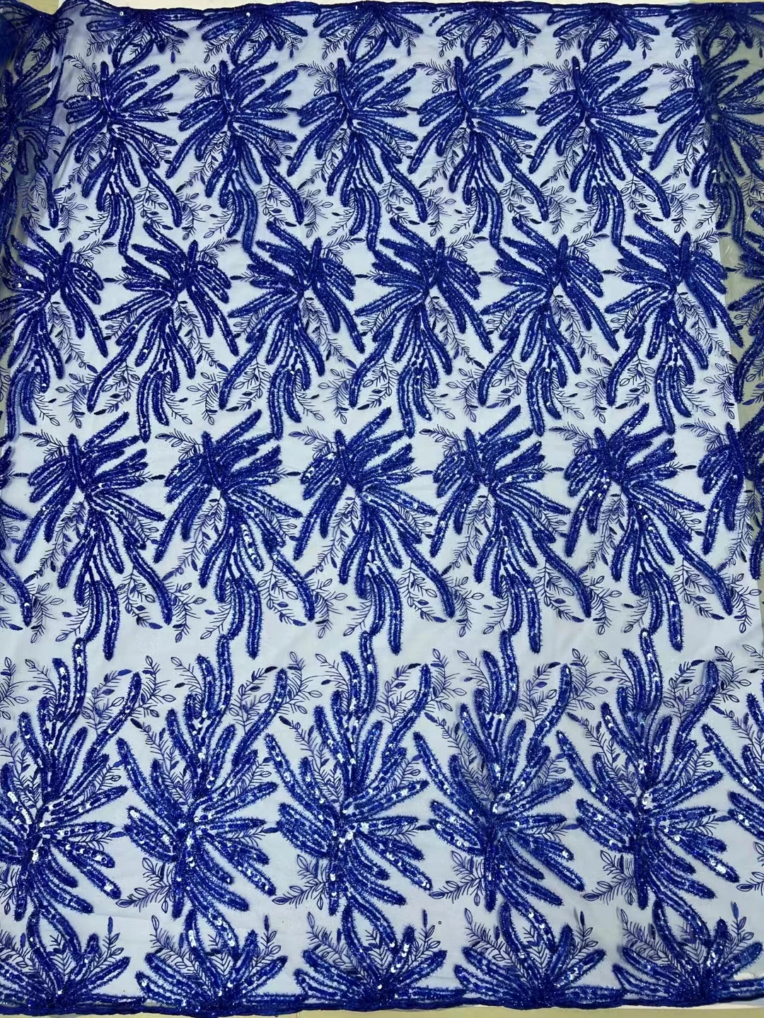 

Eco-Friendly High Quality Embroidery French Cord Mesh Lace European Sequins Club Dress Fabrics