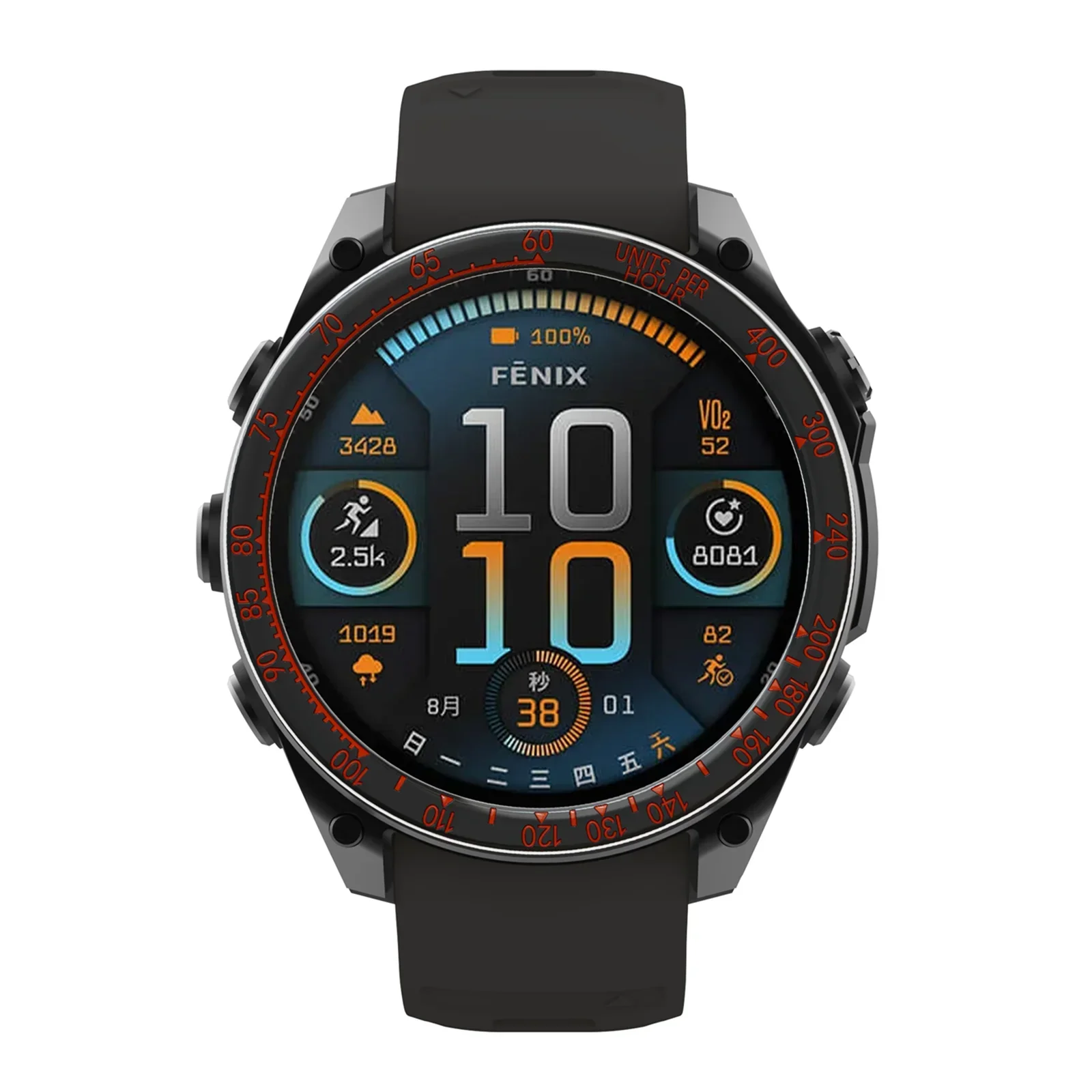 Mod Watch Metal Bezel for Garmin Fenix 8 51mm 47mm 43mm Alloy Time/Speed Scale Frame Protective Ring Fenix8 51mm Refit Bumper