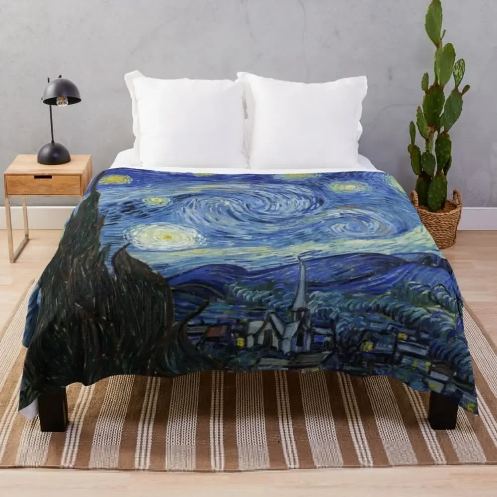 

Starry Night - Vincent Van Gogh Throw Blanket Luxury Throw Soft Beds Plaid Blankets