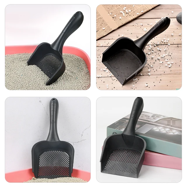 Household Cat Litter Scoop Humanized Handle Strong Durability Plastic Cat Sand Sifter for Easy Waste Removal Litter Cleaning 3
