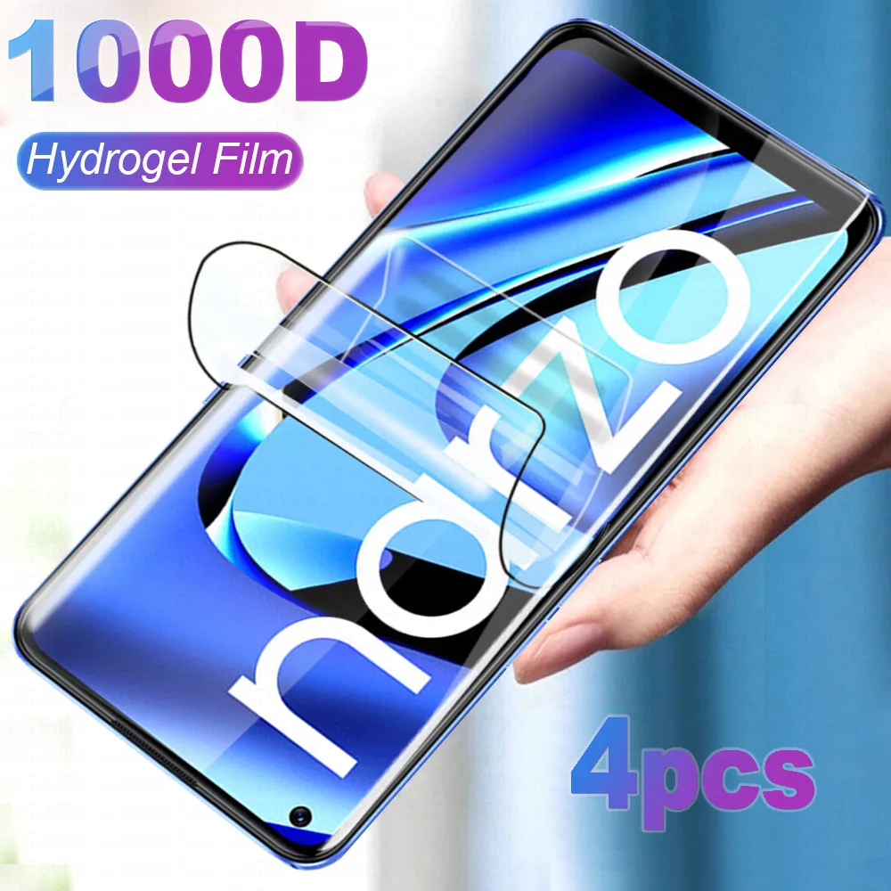 

Гидрогелевая пленка 4 шт., Защита экрана для Oppo Realme narzo 50 pro защитный гель Kingdom realmi Narzo50 5G 50Pro, не закаленное стекло