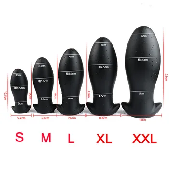 Huge Anal Plug Silicone Soft Anal Dildo Big Butt Plug Prostate Massage Anus Masturbator Dilator Adult Sex Toys for Men Woman Gay 3