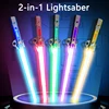 Retractable Lightsaber Laser Sword Rave Flashing Cosplay Weapon Light Stick FX FOC Blaster Battle Toy for Children 1